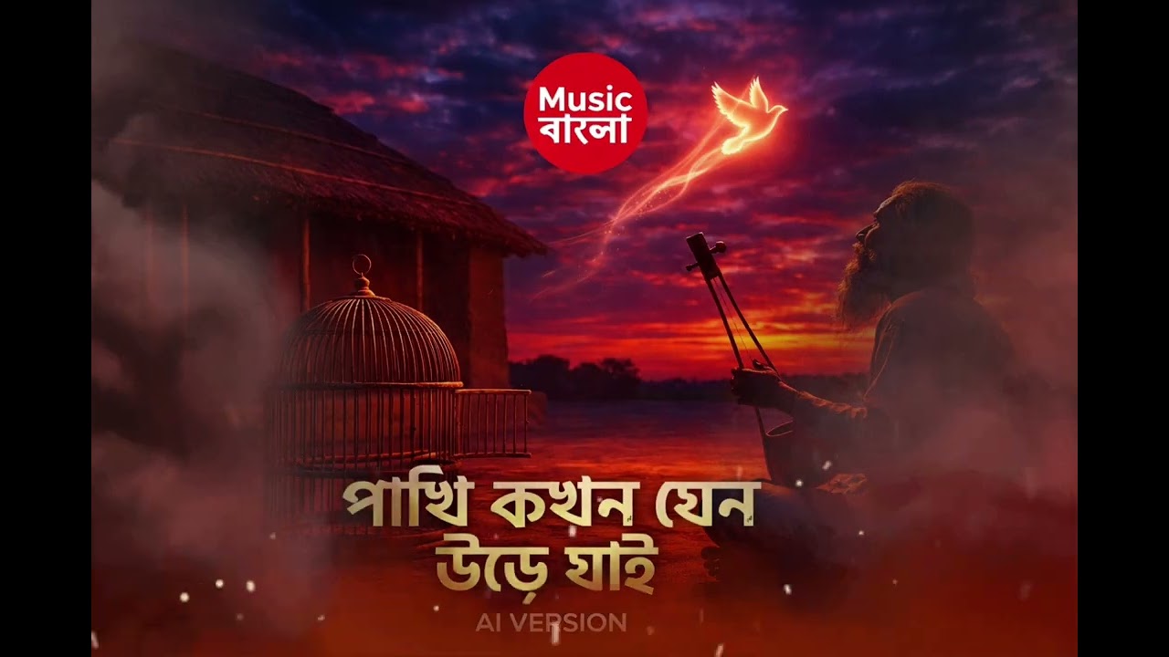 পাখি কখন যেন উড়ে যাই|AI VERSION|Music বাংলা|