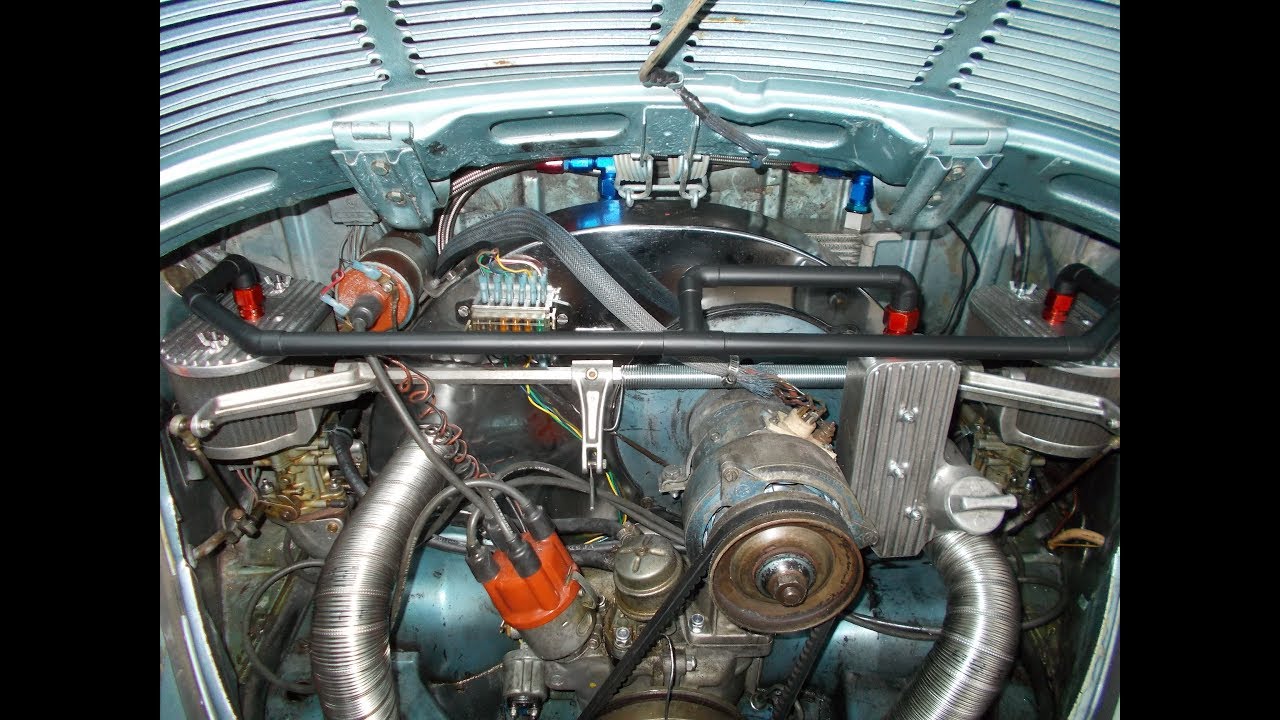 vw 73 super beetle breather tube system