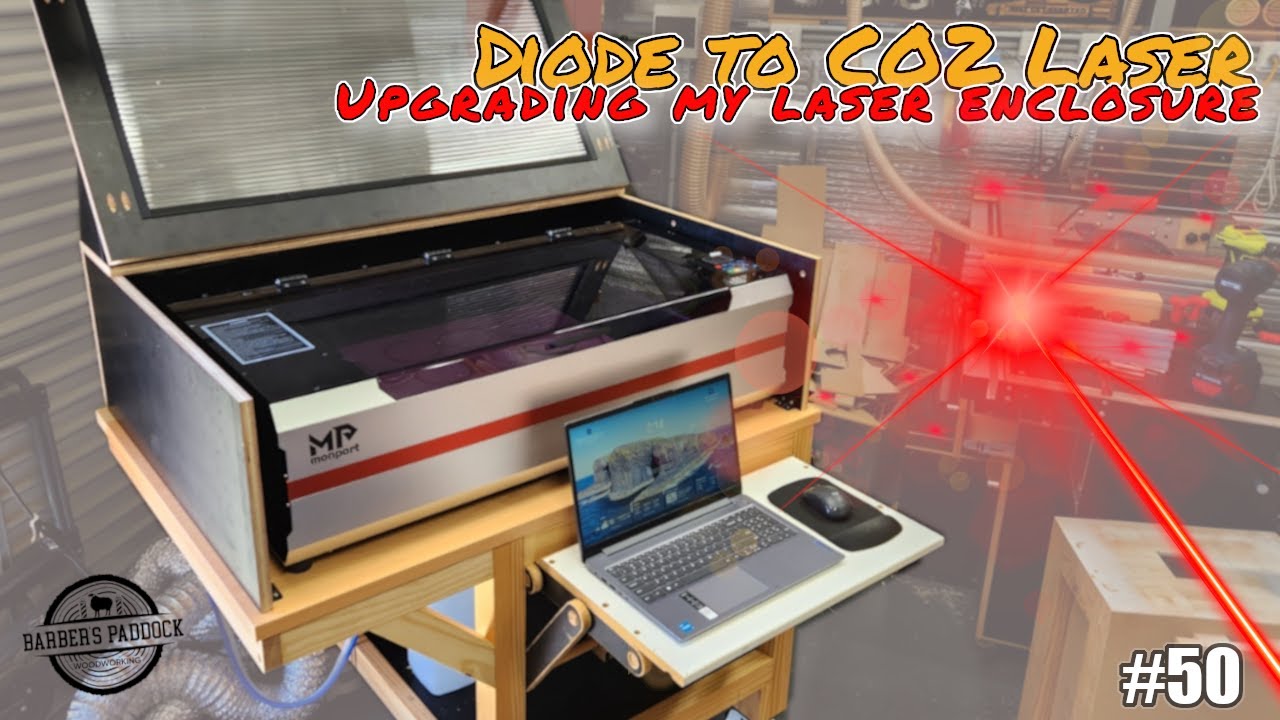 Going from Diode to CO2: Rebuilding My Laser Enclosure for the Monport Reno 65w Pro