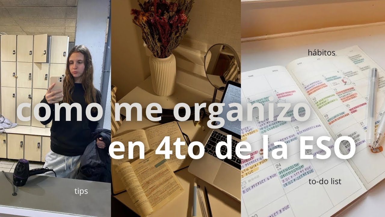 Mi sistema de organización estudiando 4to de la ESO | Inspo, hábitos y to-do list 🤍✨