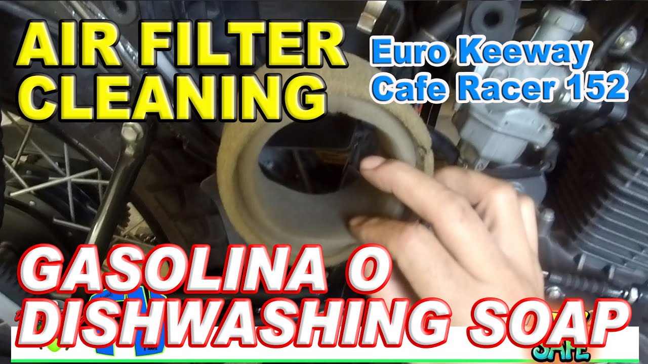 Air Filter Cleaning - Euro Keeway Cafe Racer 152