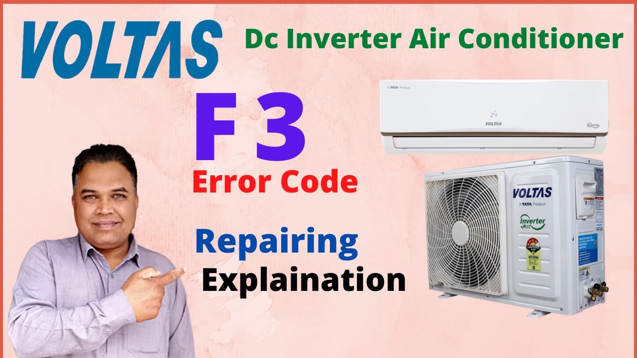 Voltas Dc Inverter Air Conditioner F3 Error Code | F3 Error Code | Voltas Ac | Urdu/Hindi