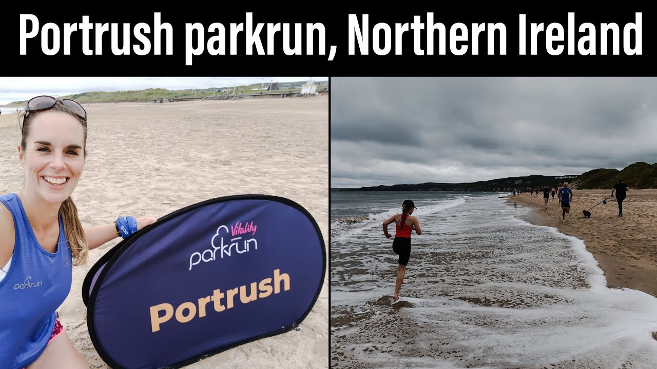 The World's First Beach parkrun - Running Portrush parkrun. Our First Barefoot parkrun!