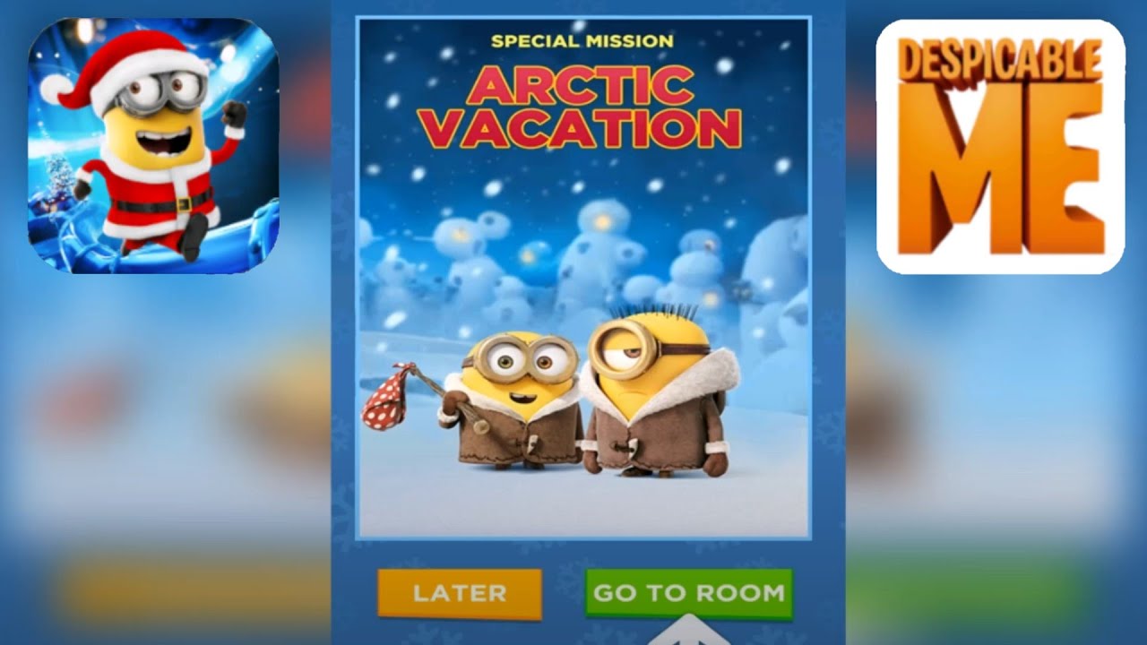 Despicable Me Minion Rush ARCTIC VACATION - gameplay walkthrough - NEW YEARS EVE  iOs & android