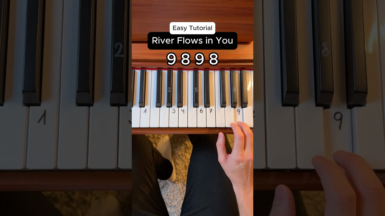 River Flows in You - Yiruma ❤️🎹 (Easy Tutorial) #riverflowsinyou #yiruma #piano #tutorial