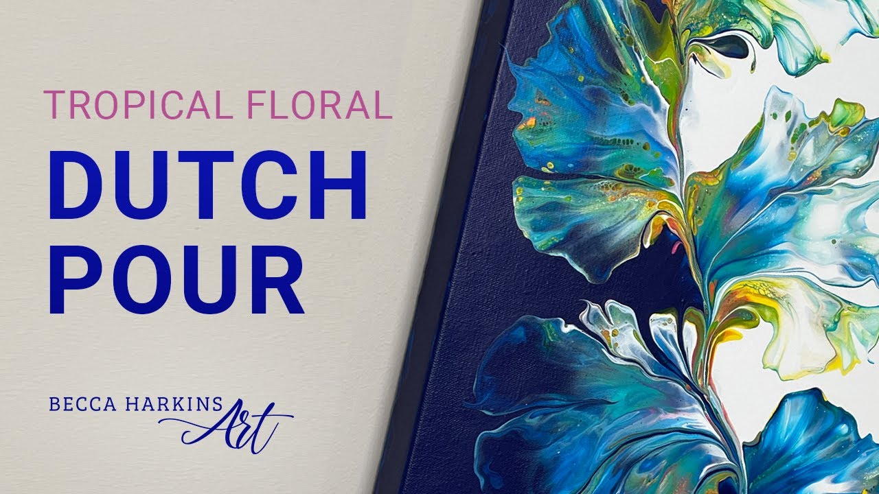 Let this Dutch Pour Painting Transport You to a Tropical Paradise