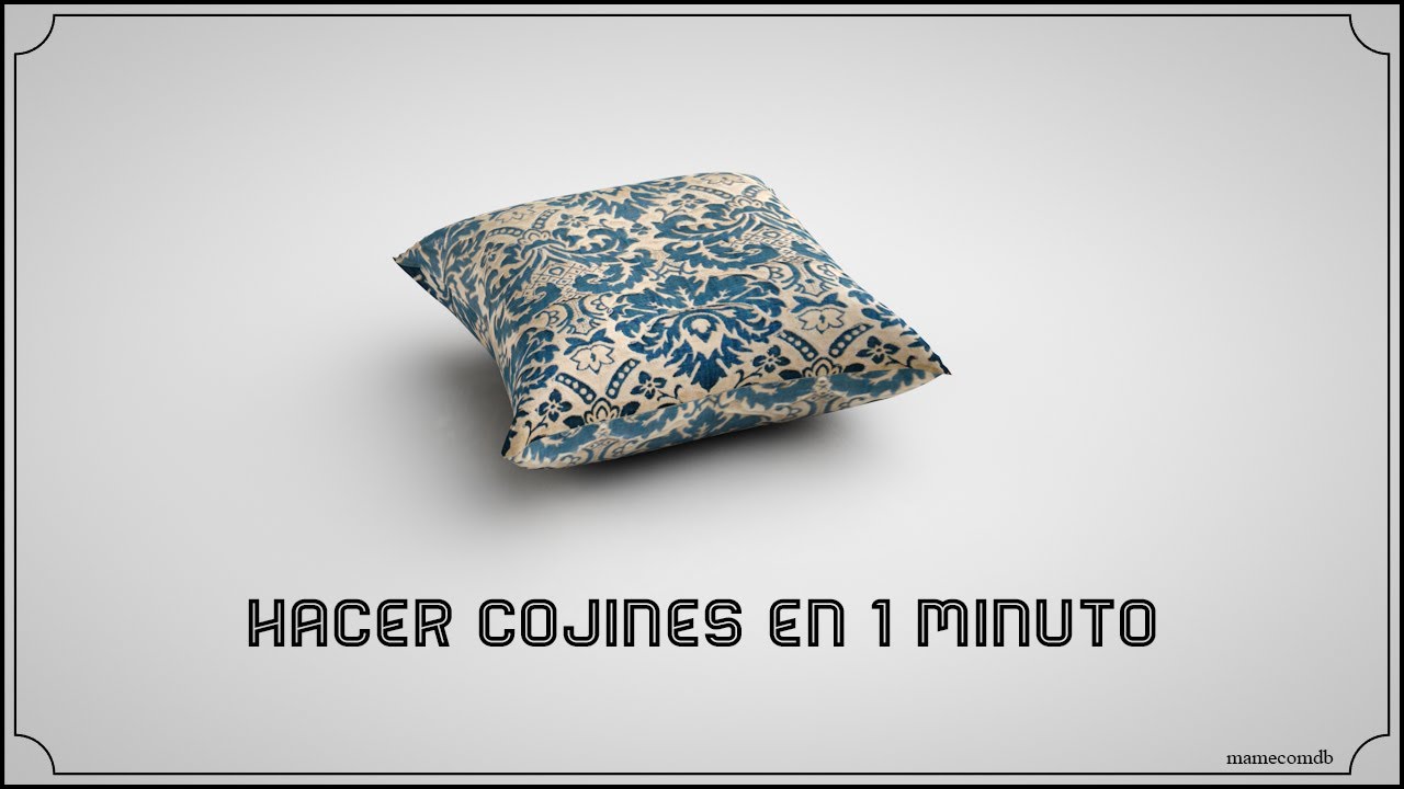 Cinema 4d hacer cojines rápidamente