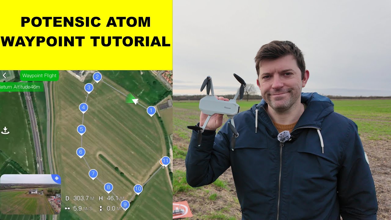 POTENSIC ATOM DRONE WAYPOINTS TUTORIAL