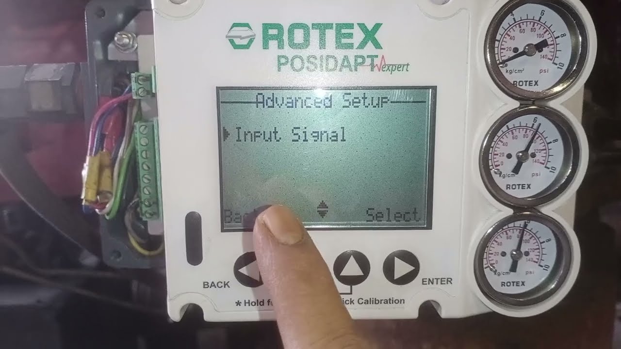 ROTEX SMART POSITIONER VALVE ACTION CHANGE AND FEEDBACK ACTION CHANGE