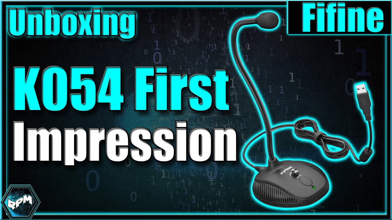 Fifine K054 USB Condenser Microphone with 1st impression/unboxing