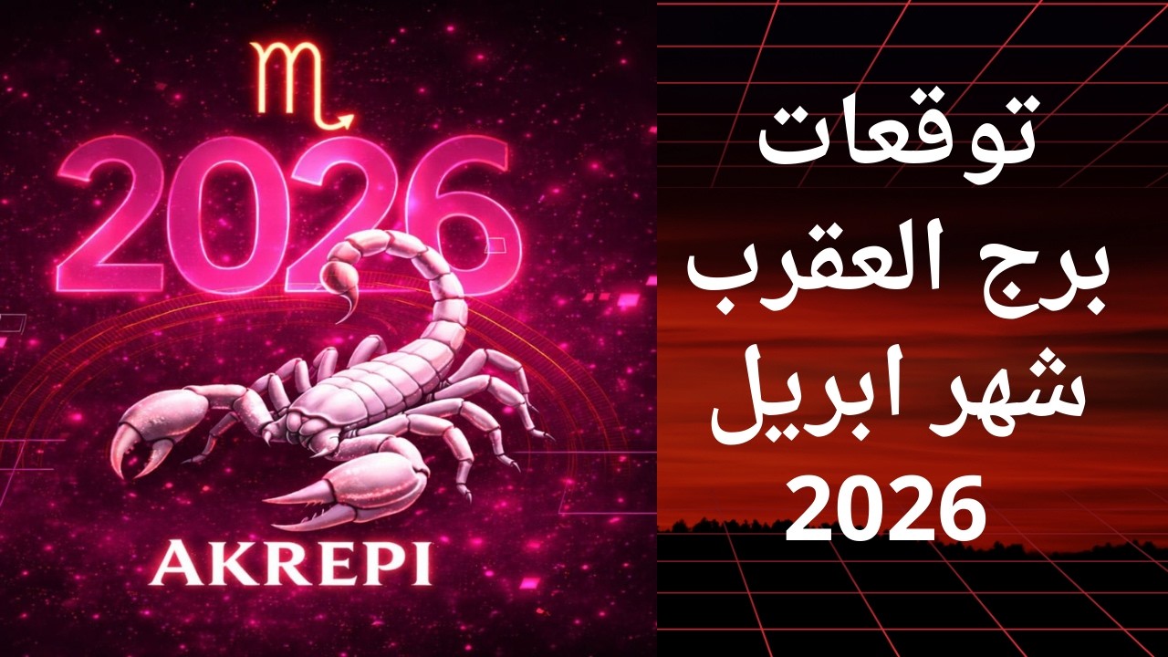 توقعات برج العقرب شهر أبريل 2026 | المال، العمل، والحب - مفاجآت لم تكن تتوقعها! ♏️