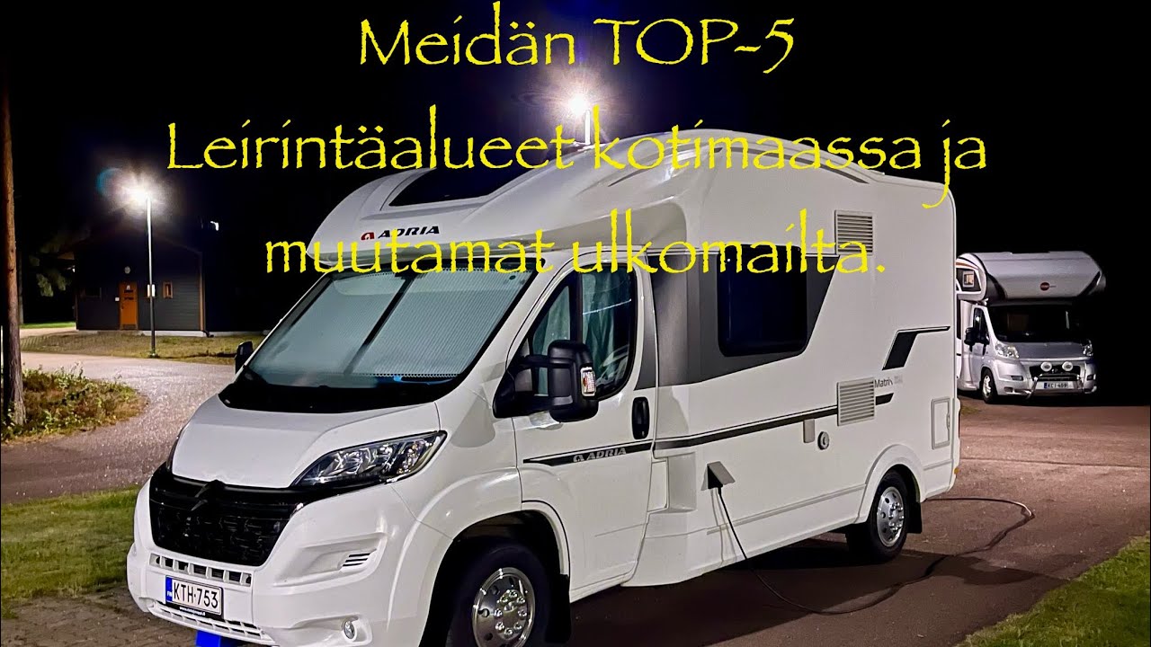 Top-5 leirint&auml;alueet kotimaassa amat&ouml;&ouml;rien silmin.