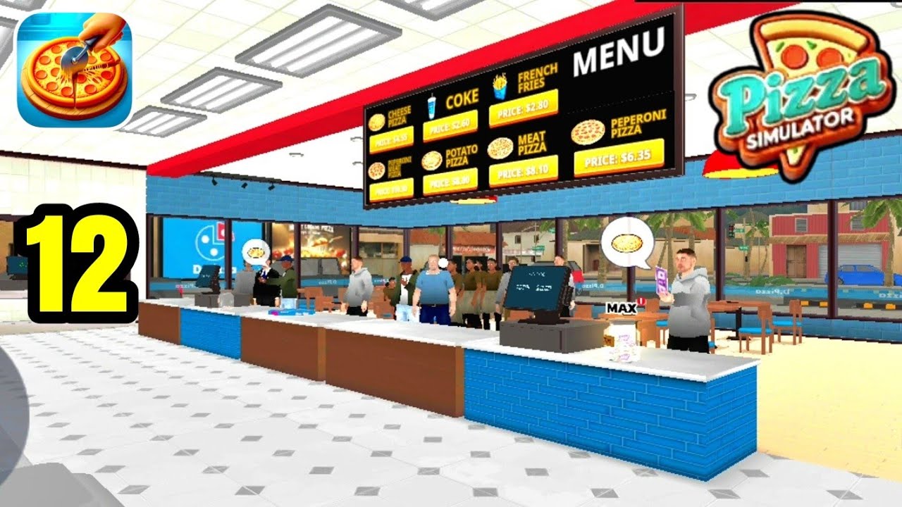 Pizza 🍕 Simulator, Buy New Tables, Orders And Serve. #pizzasimulator