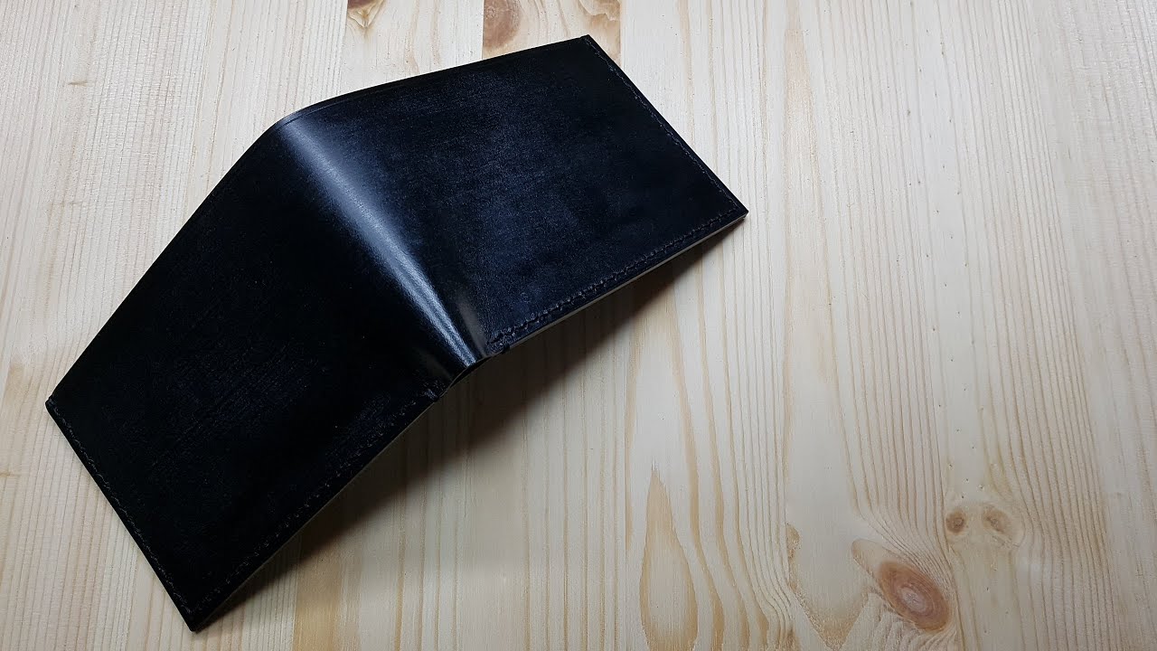 [가죽공예]미니 반지갑 만들기 / [Leather craft]making a handmade leather mini bi fold wallet