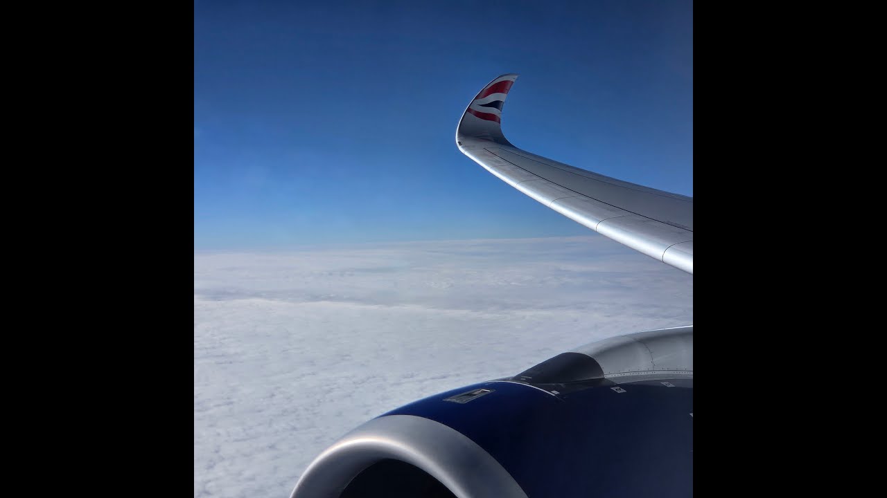 PHX-LHR take-off on a British Airways Airbus A350-1000