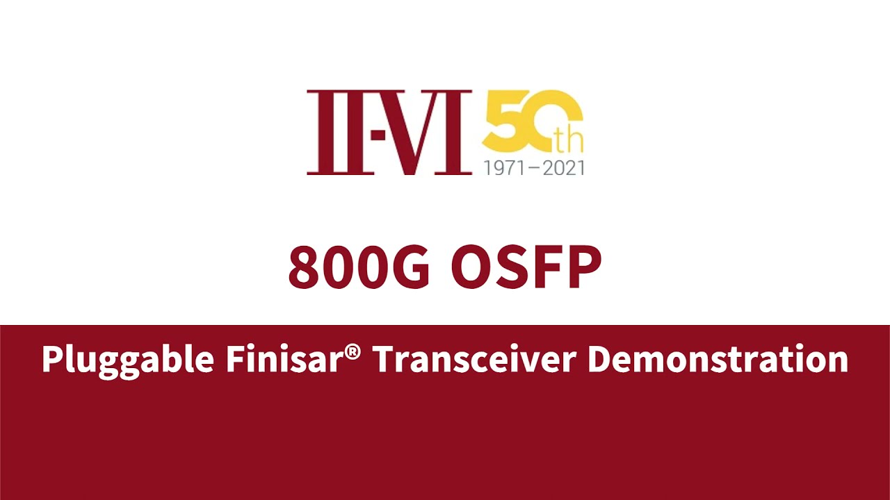 800G OSFP Pluggable Finisar® Transceivers