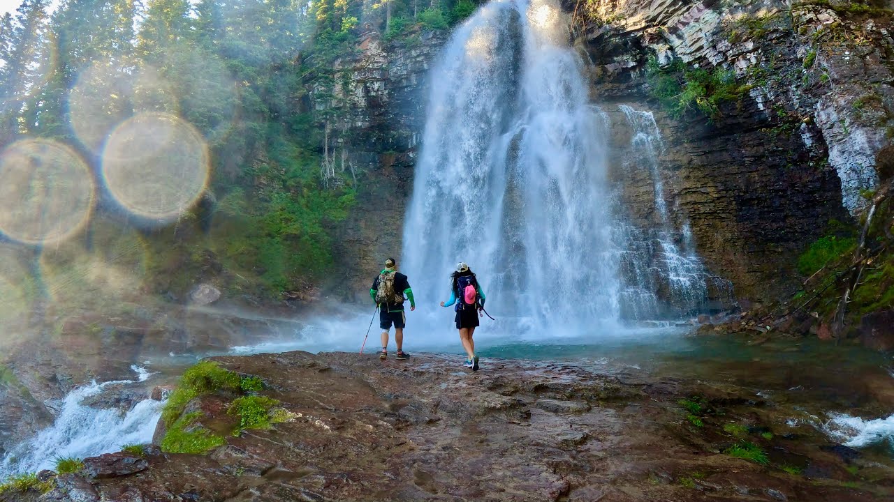 Saint Mary & Virginia Falls Trail in Glacier National Park 4K