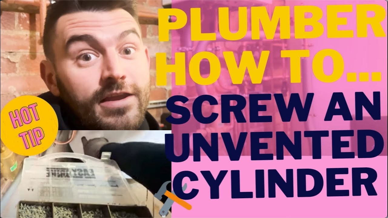MUST WATCH!! PLUMBER HOW TO... SCREW AN UNVENTED CYLINDER.