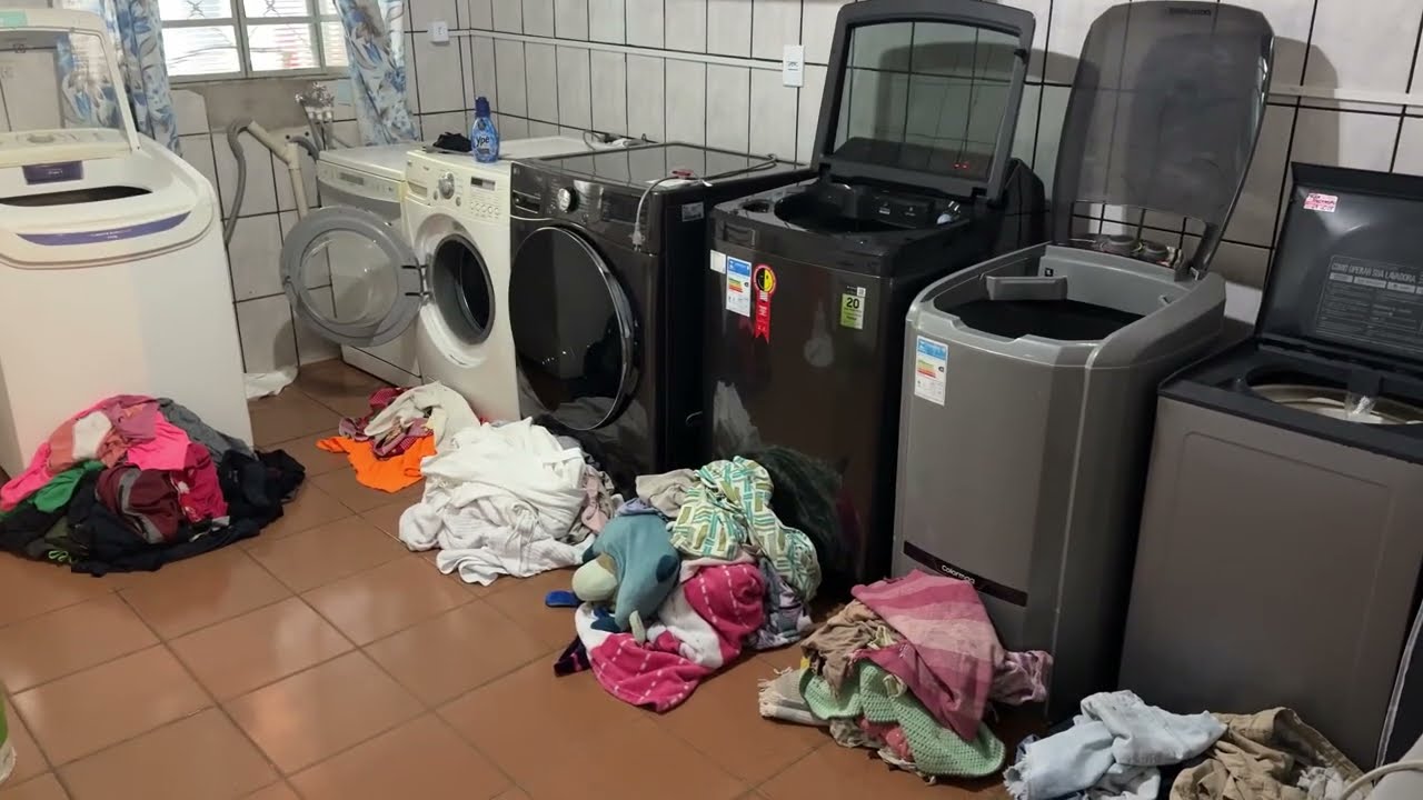 Lavanderia em funcionamento 🧺