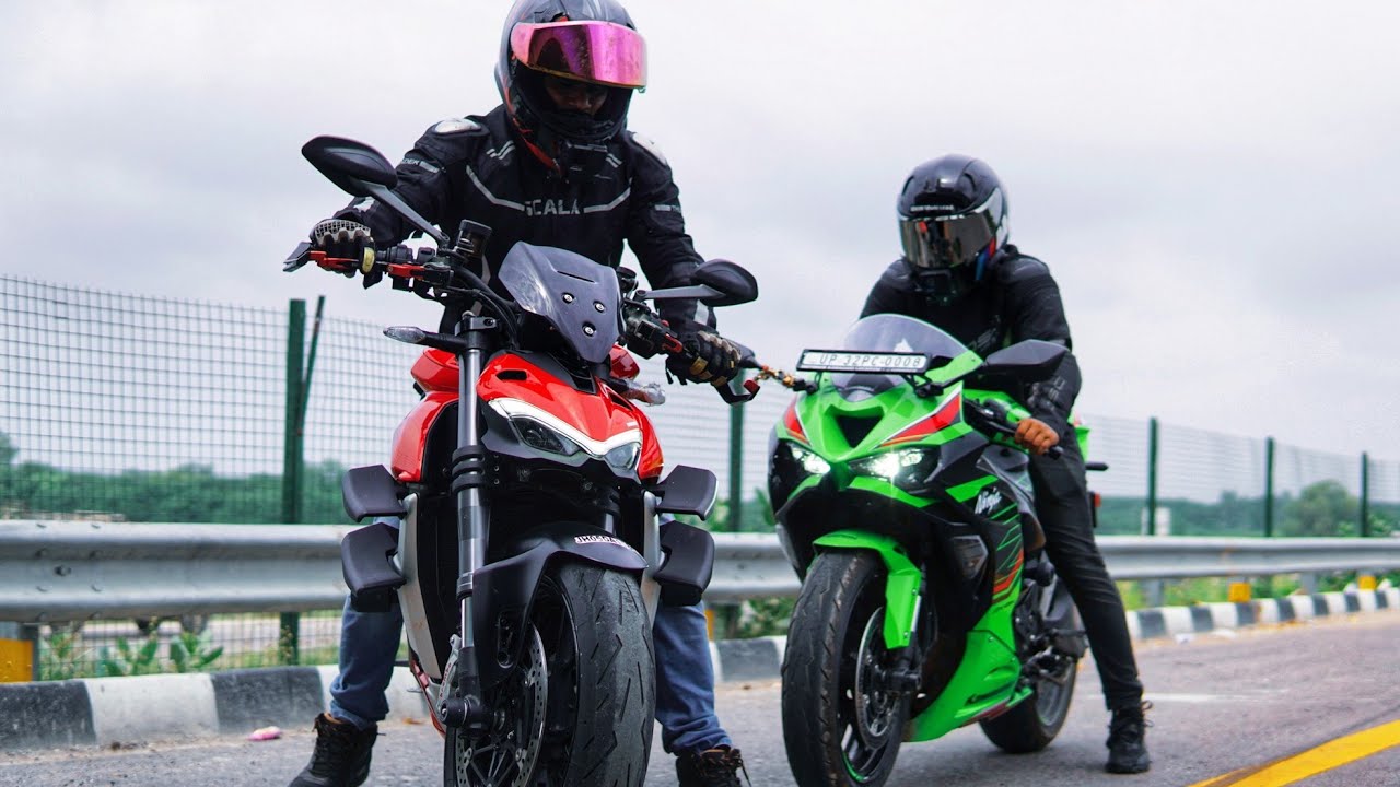 Ducati StreetFighter V4 Eats ZX-6R For Breakfast!!