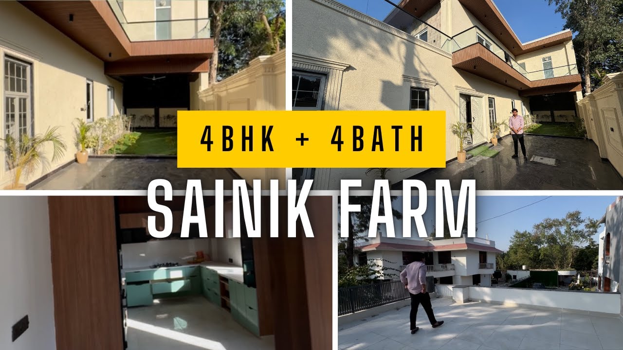 Luxury Farmhouse for Sale in Sainik Farm | ₹5.50 Cr | Prime Location with Modern Amenities