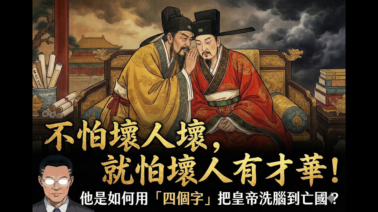 不怕壞人壞，就怕壞人有才華！他是如何用「四個字」把皇帝洗腦到亡國？