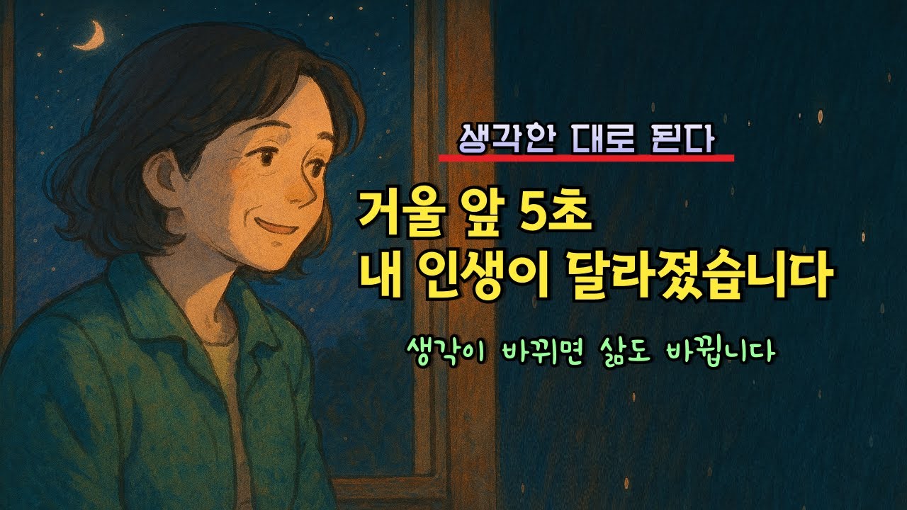 좋은 생각만 했더니, 인생이 정말 바뀌었습니다