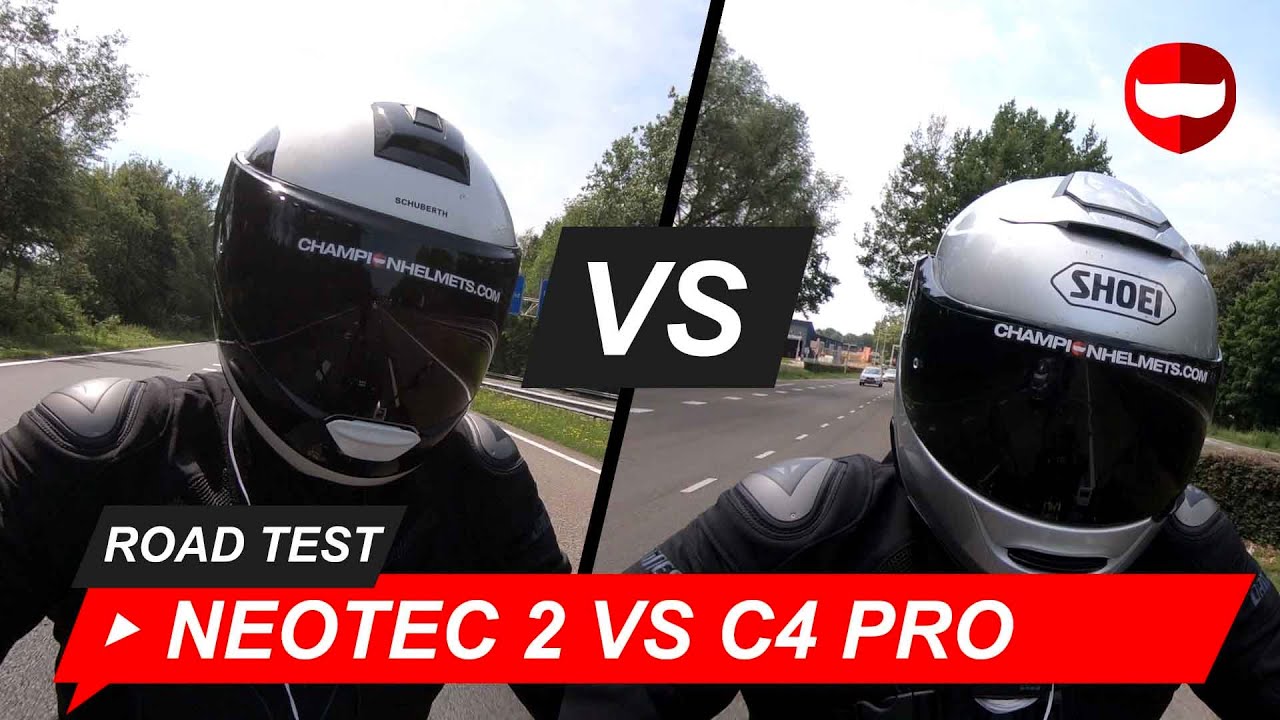 Shoei Neotec II vs Schuberth C4 Pro Шлем Дорожный Тест - ChampionHelmets.com