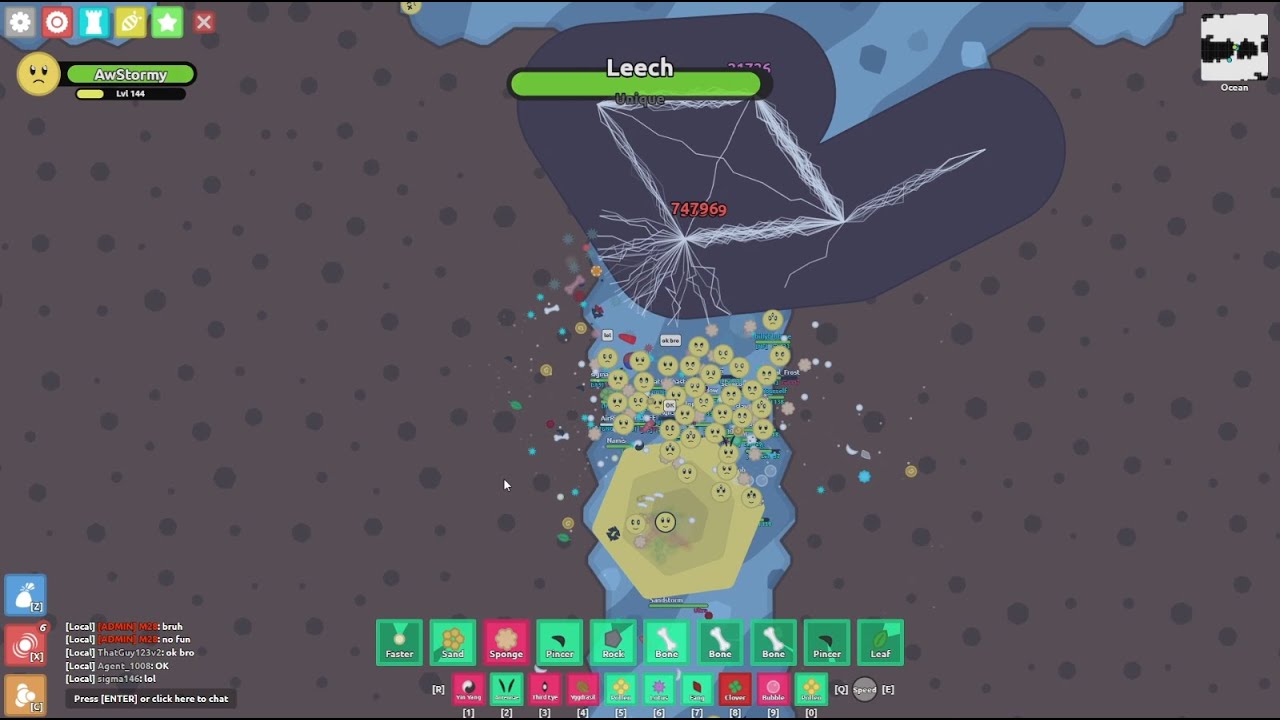 Unique Leech! Florr.io