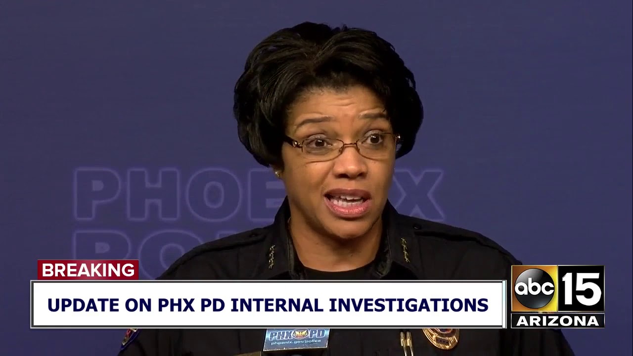Phoenix Police Chief announces firing of officer