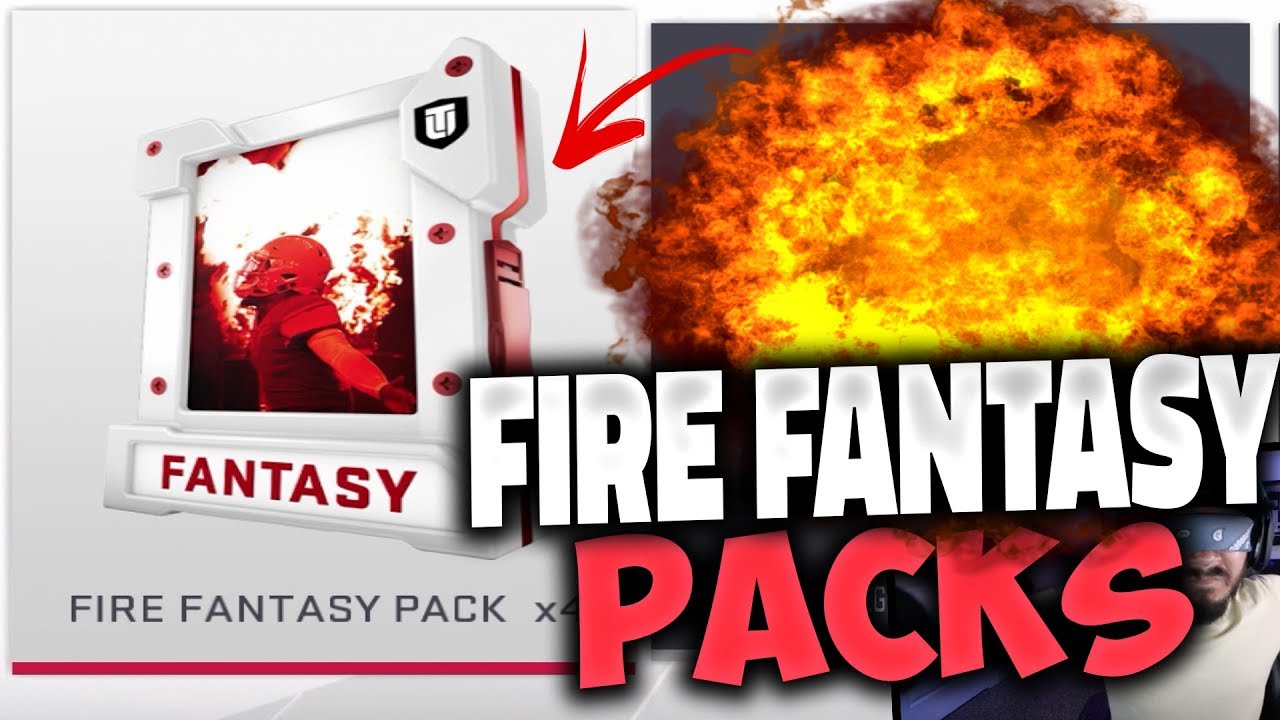 4 FIRE Fantasy Packs!! *INSANE*  Madden 19 Pack Opening
