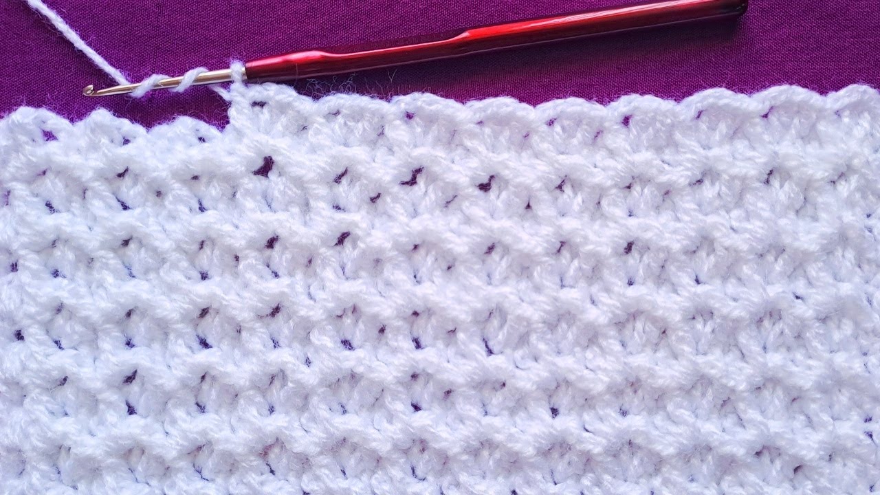 Teje Fácil Puntada a Ganchillo muy Original, en Relieve y Acolchado/Baby Blanket Crochet Patterns
