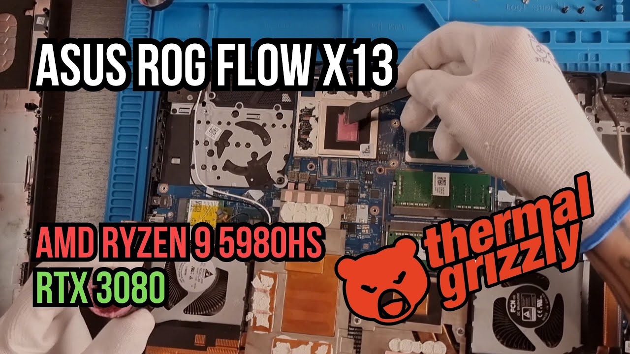 ASUS ROG Flow X13 Thermal Paste Replacement & RTX 3080 eGPU | Full Maintenance Guide