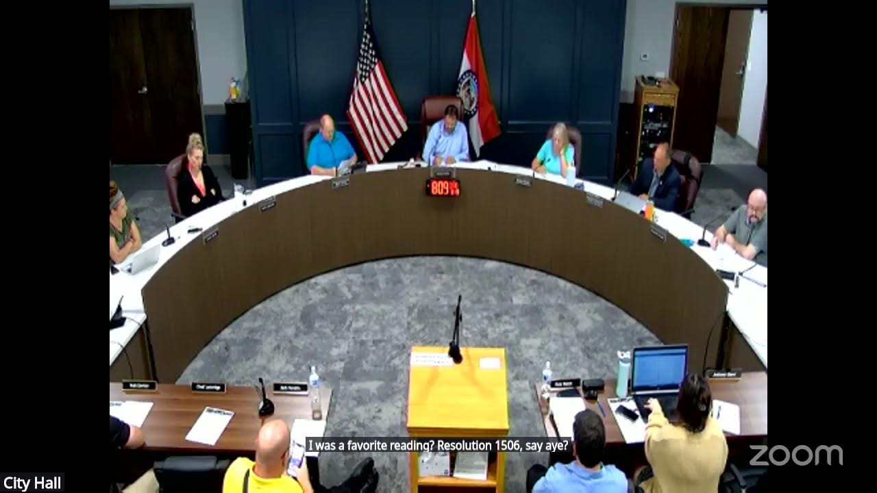 Board of Aldermen Regular Session Meeting 8-19-2025