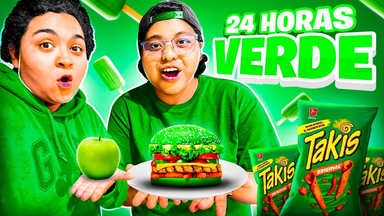 24 HORAS COMIENDO Y VIVIENDO VERDE 😂🟢 | Patho