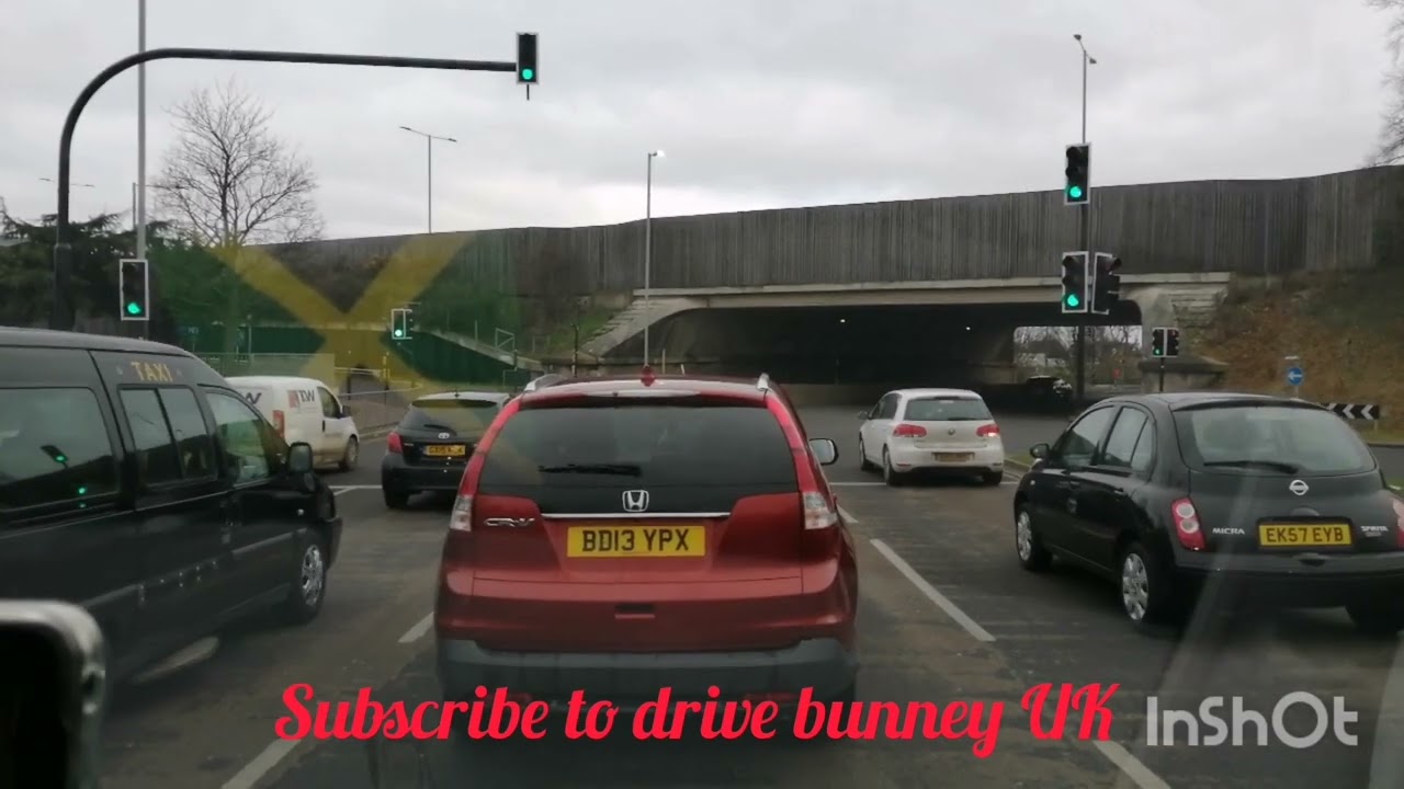driving from Luton on the m1 to London uk