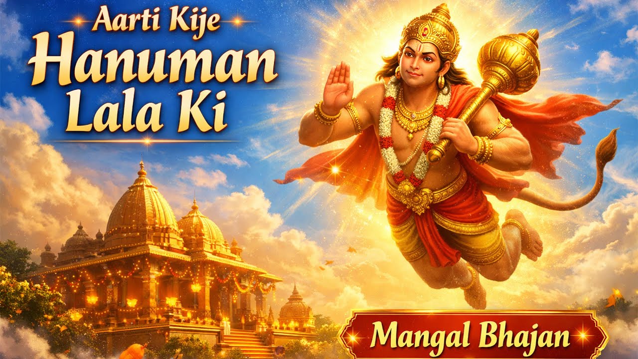 Aarti Kije Hanuman Lala Ki 🙏 | Mangal Bhajan | Hanuman Ji Aarti | Family Devotional Bhajan