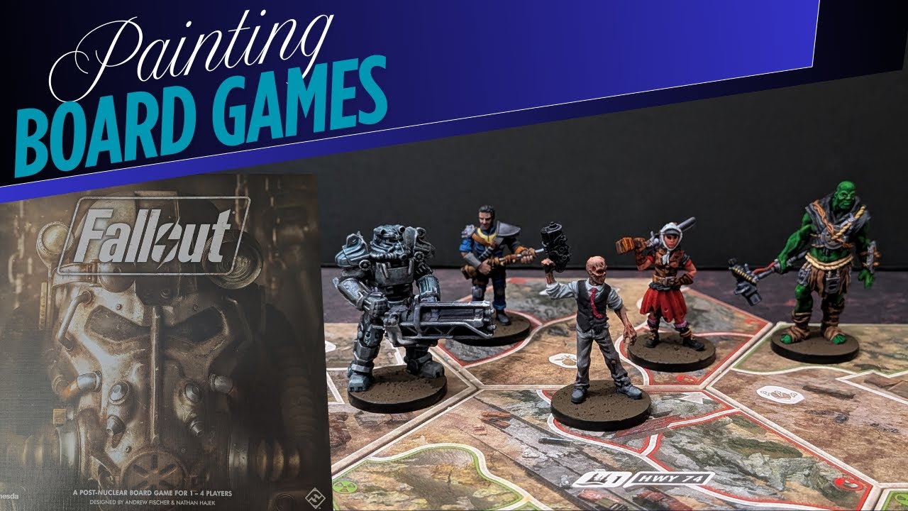 Painting the Fallout board game with Speed Paints