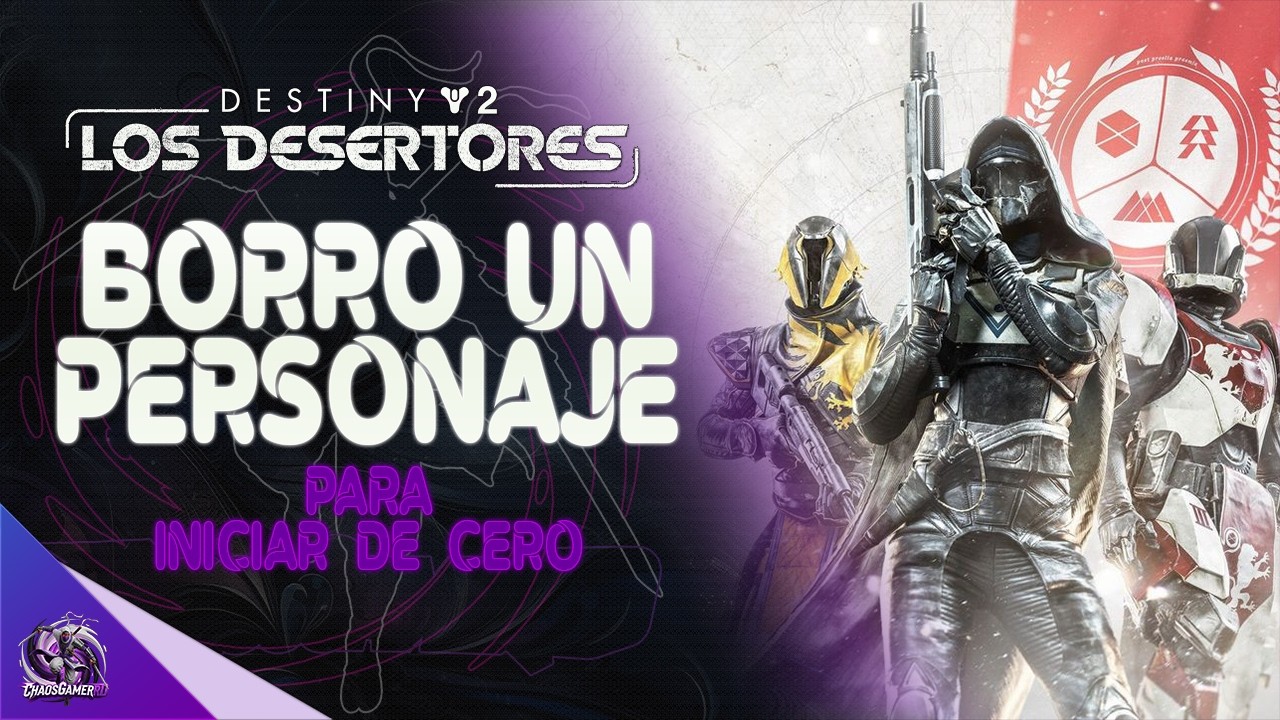 BORRO un PERSONAJE, para INICIAR de CERO! | PARTE 3 | Destiny 2 | !clan !redes !ytda