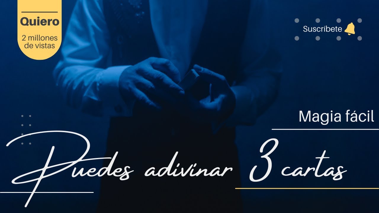 COMO ADIVINAR 3 CARTAS - Un TRUCO que PARECE SOBREHUMANO