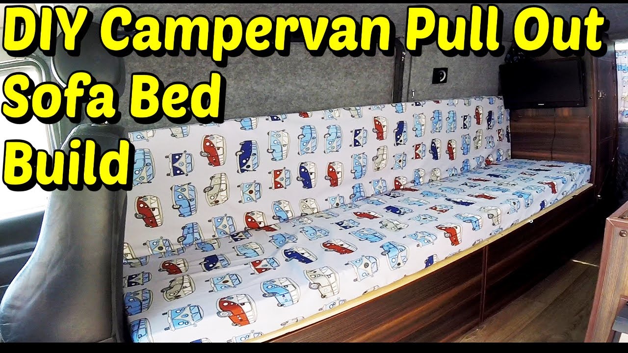 DIY Campervan Pull Out Sofa Bed Build & Install In A VW T4 Camper Conversion