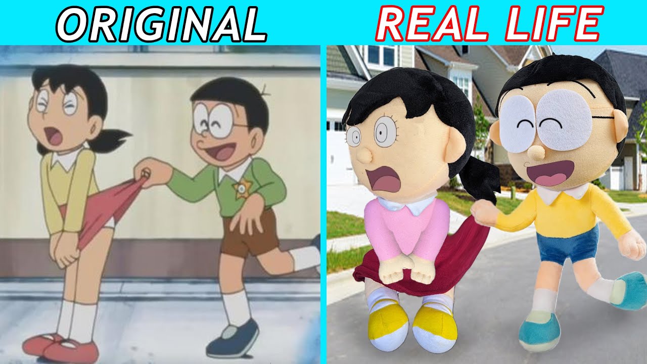 Best TikTok of Doraemon: NOBITA TROLL SHIZUKA | Doraemon Animation | Original vs Plush Toy