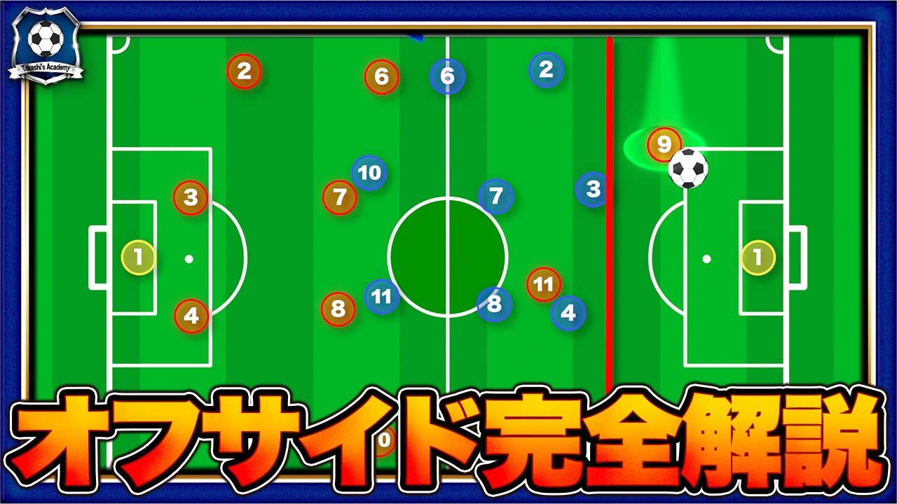 【サッカー】オフサイドのルールを徹底解説｜オフサイドが分かればサッカーが面白くなる