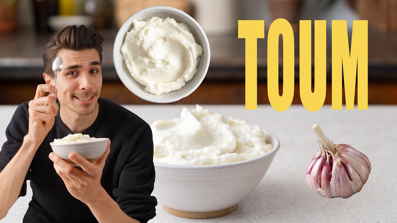 The Ultimate Garlic Sauce | 4 Ingredients, No Eggs, No Dairy (Toum Recipe)