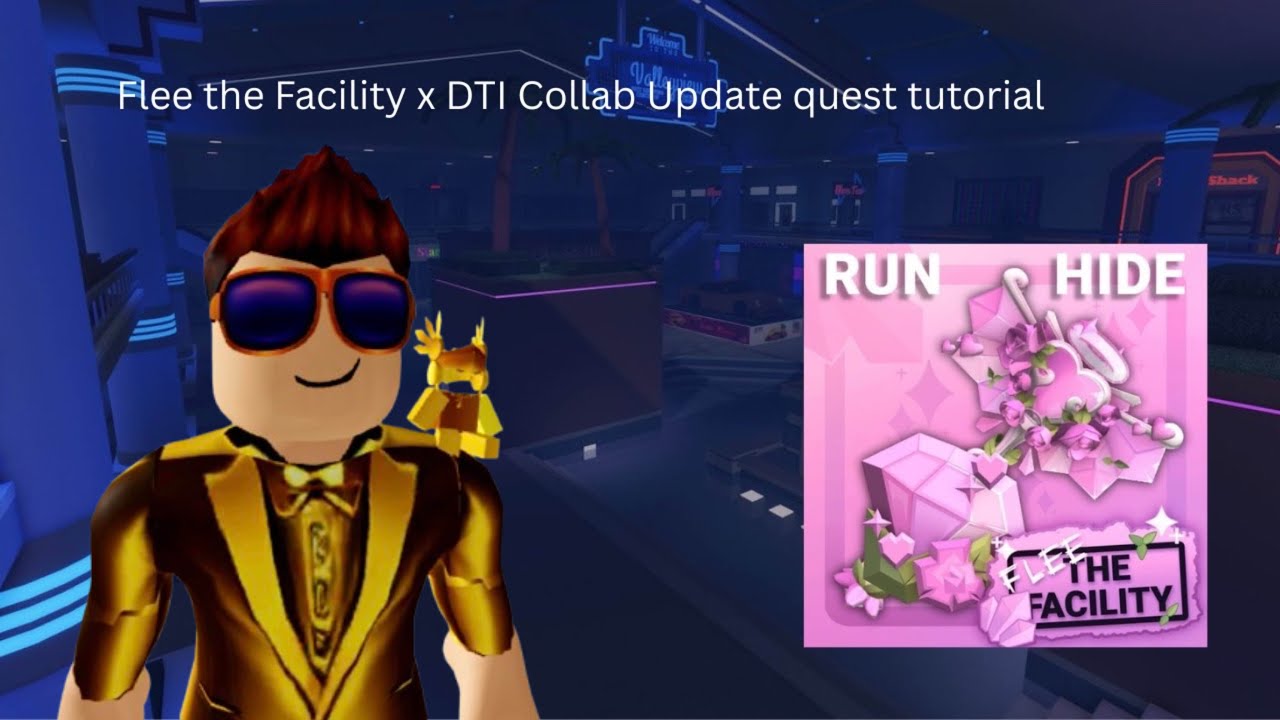 Flee the Facility X Dress to impress collab update quest tutorial 