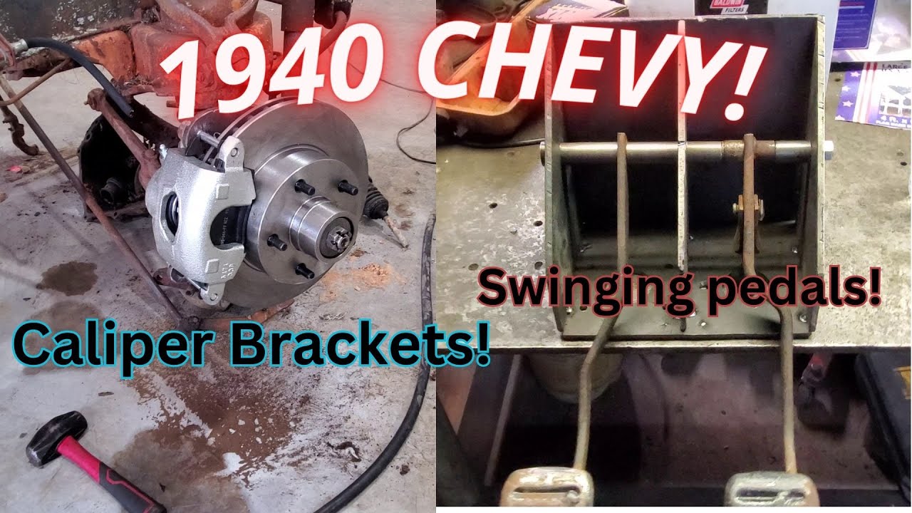 1940 Chevy Coupe Part 4: Caliper Brackets and Swinging Pedals!