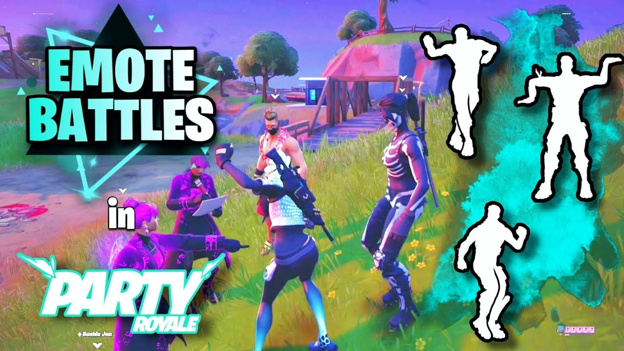 Emote Battles in Stacked Party Royale Lobbies (Rare Emotes)