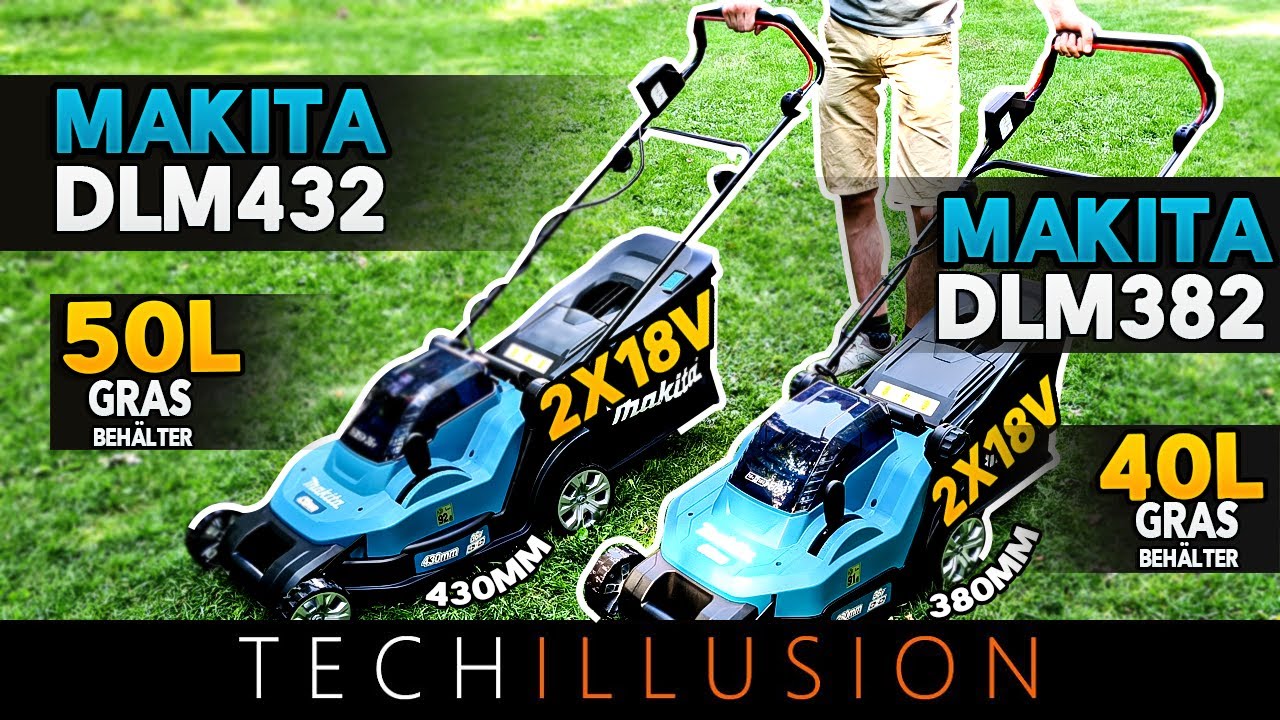 🔥WELCHER PASST ZU DIR?!🧐 Makita DLM382 vs DLM432 Akku Rasenmäher - DLM382Z vs DLM432Z Vergleich