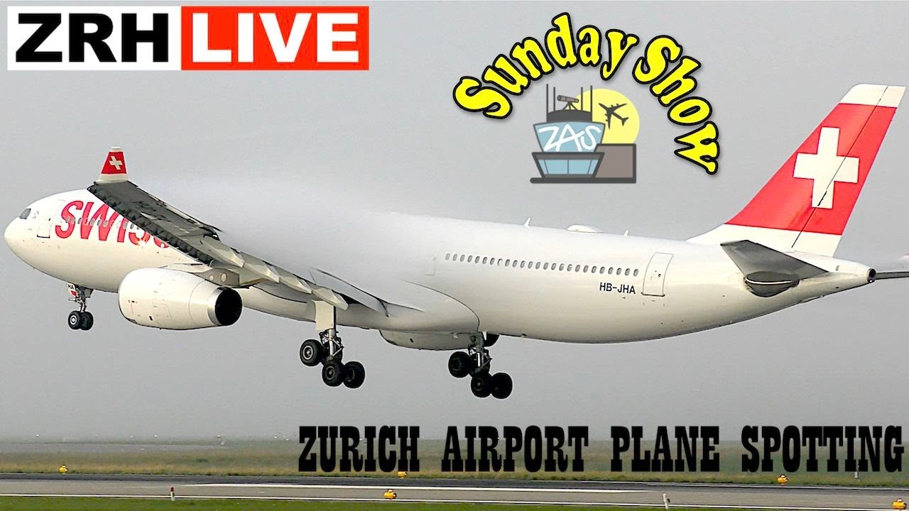🔴LIVE Zurich Airport Sunday Plane Spotting