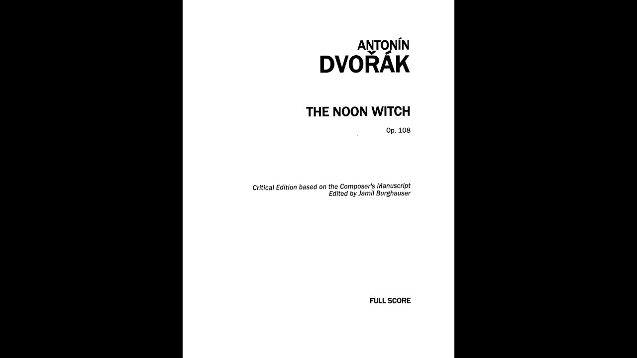 Dvorak: The Noon Witch (Score)
